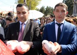 Gədəbəy I Avropa Oyunlarının məşəl estafetini qəbul etdi - VİDEO - FOTO
