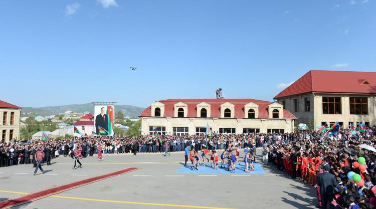 Gədəbəy I Avropa Oyunlarının məşəl estafetini qəbul etdi - VİDEO - FOTO