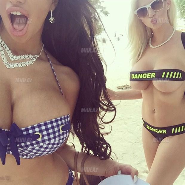 Ən varlı model erotik fotolarını yaydı - FOTO