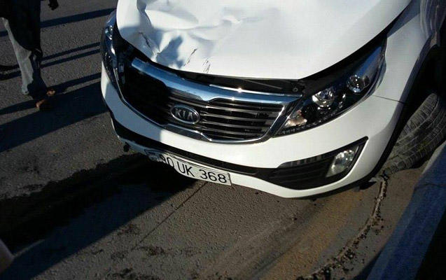 "KİA" qadını vurub ikinci mərtəbəyə atdı - FOTO