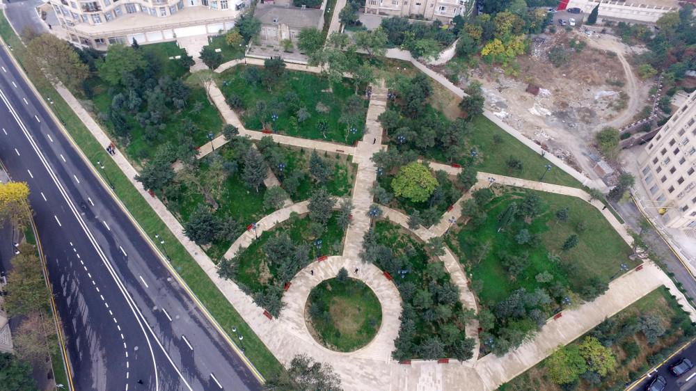 Prezident İlham Əliyev Bakıda yeni salınan yolların, parkların, yenidən qurulan küçə və prospektlərin açılışında iştirak edib - FOTO