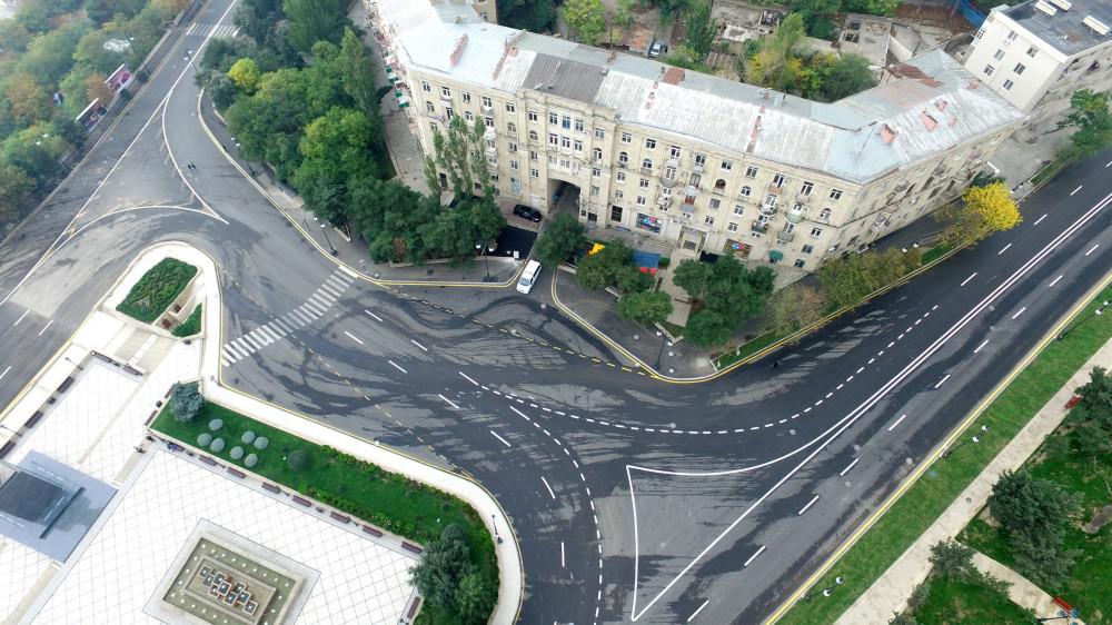 Prezident İlham Əliyev Bakıda yeni salınan yolların, parkların, yenidən qurulan küçə və prospektlərin açılışında iştirak edib - FOTO
