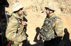 Zakir Həsənov cəbhə xəttində - FOTO