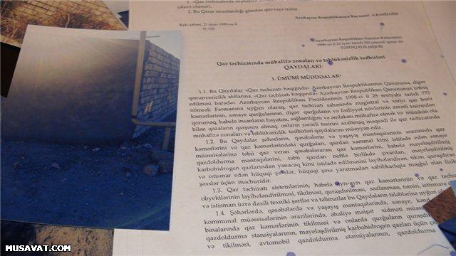 Qaz İdarəsinin rəisi vətəndaşı evsiz qoydu - FOTO