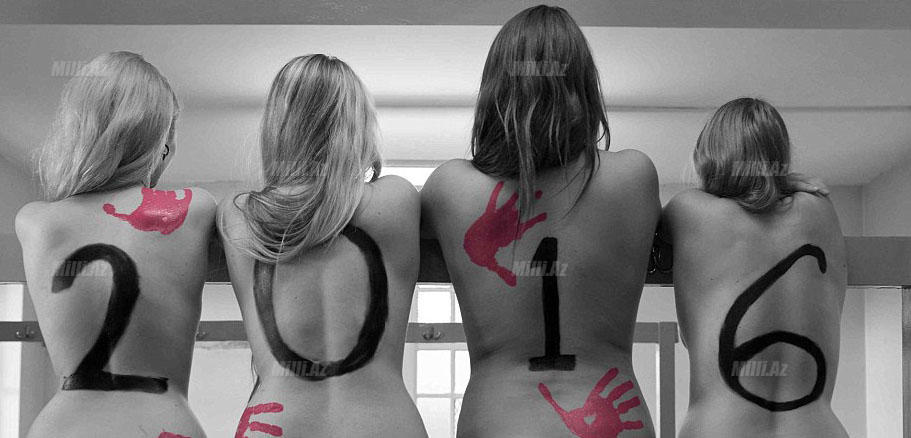 Tələbə qızlar xeyriyyəçilik üçün soyundular - FOTO