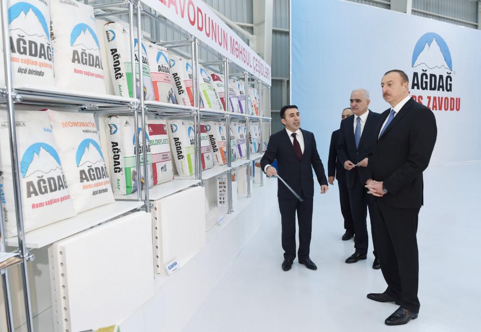 Prezident İlham Əliyev yeni zavodun açılışında iştirak edib - YENİLƏNİB - FOTO