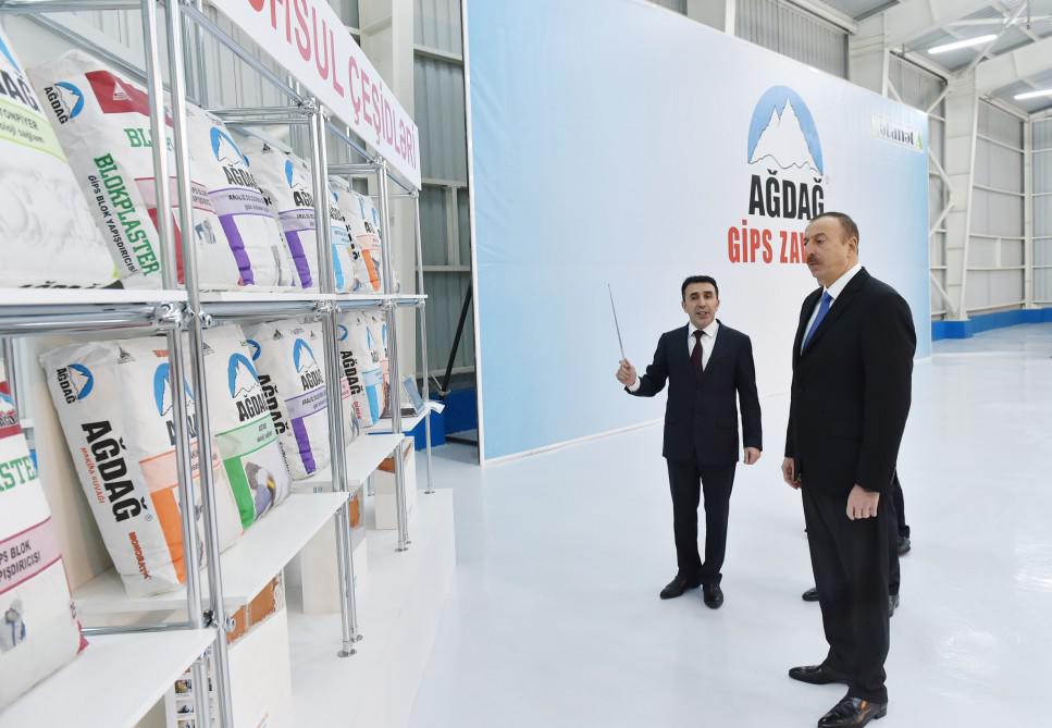 Prezident İlham Əliyev yeni zavodun açılışında iştirak edib - YENİLƏNİB - FOTO