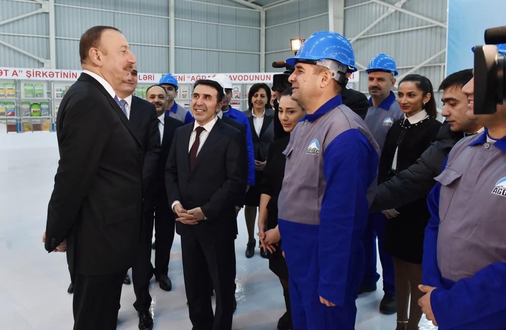 Prezident İlham Əliyev yeni zavodun açılışında iştirak edib - YENİLƏNİB - FOTO