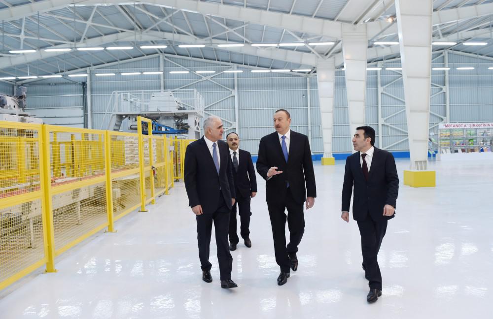 Prezident İlham Əliyev yeni zavodun açılışında iştirak edib - YENİLƏNİB - FOTO