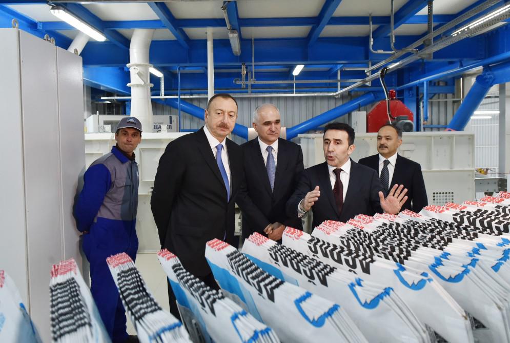 Prezident İlham Əliyev yeni zavodun açılışında iştirak edib - YENİLƏNİB - FOTO