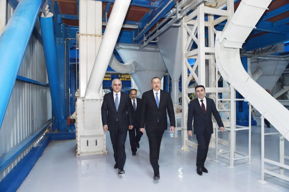 Prezident İlham Əliyev yeni zavodun açılışında iştirak edib - YENİLƏNİB - FOTO