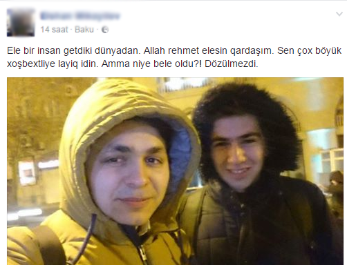 İntihar edən tələbənin dostları: "Ey valideyn, səni qınayırıq" - FOTO