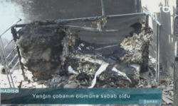Şəmkirdə çoban fermada yandı - VİDEO - FOTO