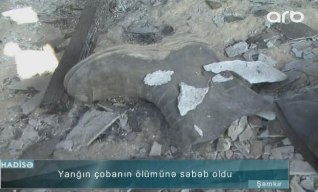 Şəmkirdə çoban fermada yandı - VİDEO - FOTO