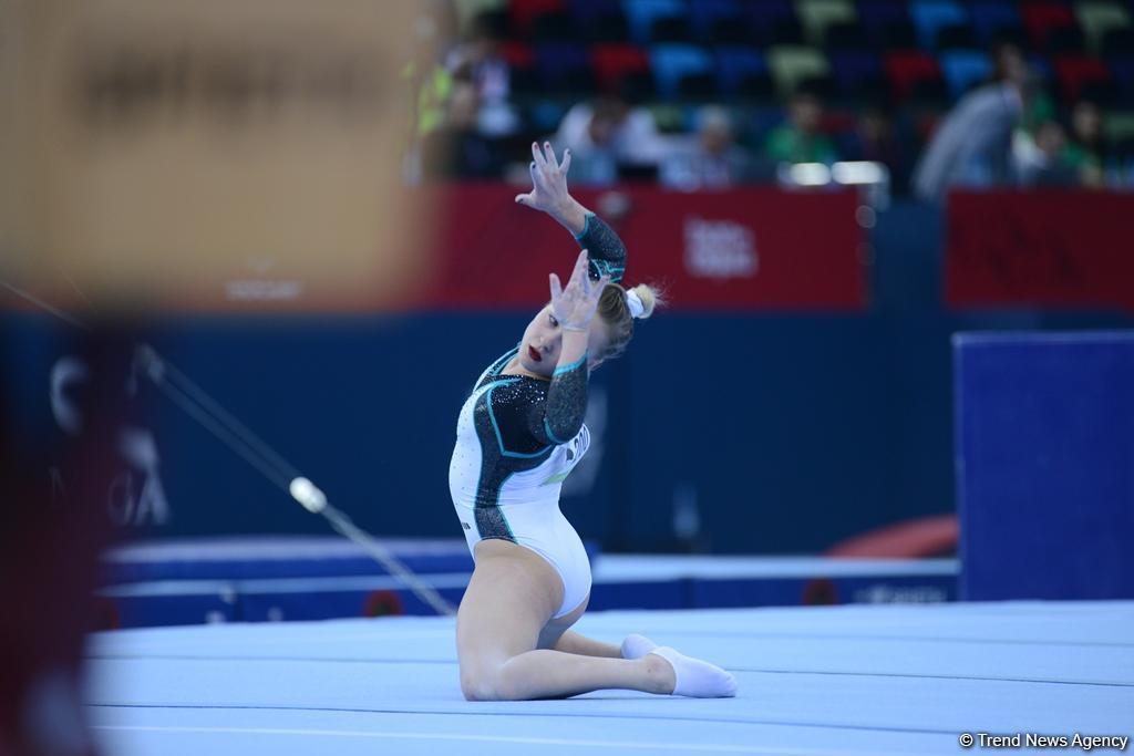İdman gimnastikası üzrə Azərbaycan komandası İslamiadada qızıl medal qazandı - FOTO