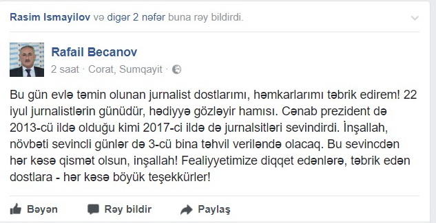 255 jurnalistə mənzil verildi - dünyaya Azərbaycan nümunəsi