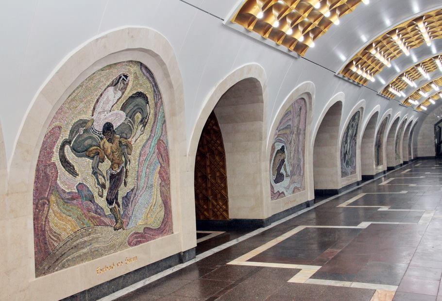 Metronun "Nizami" stansiyası yenilənmiş görkəmdə - FOTO
