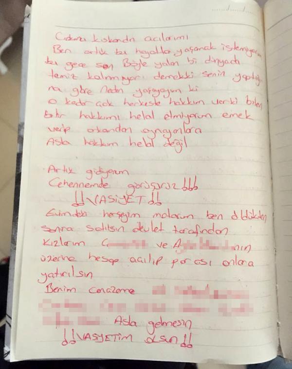 Özünü asan gəlinin intihar məktubu: təcavüz, bacılarımın ərimlə xəyanəti... - FOTO