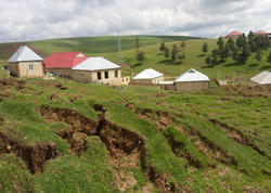 Bu ərazidə sürüşmə baş verdi