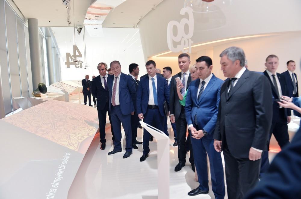 Rusiya Dövlət Dumasının sədri Heydər Əliyev Mərkəzində olub - FOTO