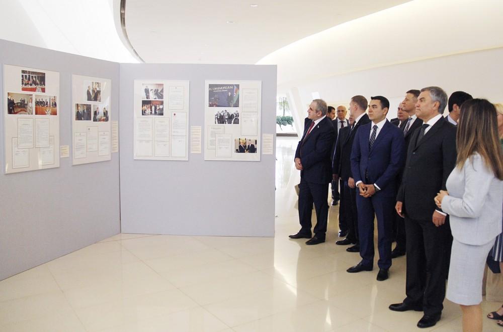 Rusiya Dövlət Dumasının sədri Heydər Əliyev Mərkəzində olub - FOTO