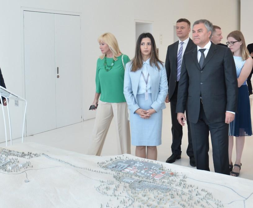 Rusiya Dövlət Dumasının sədri Heydər Əliyev Mərkəzində olub - FOTO