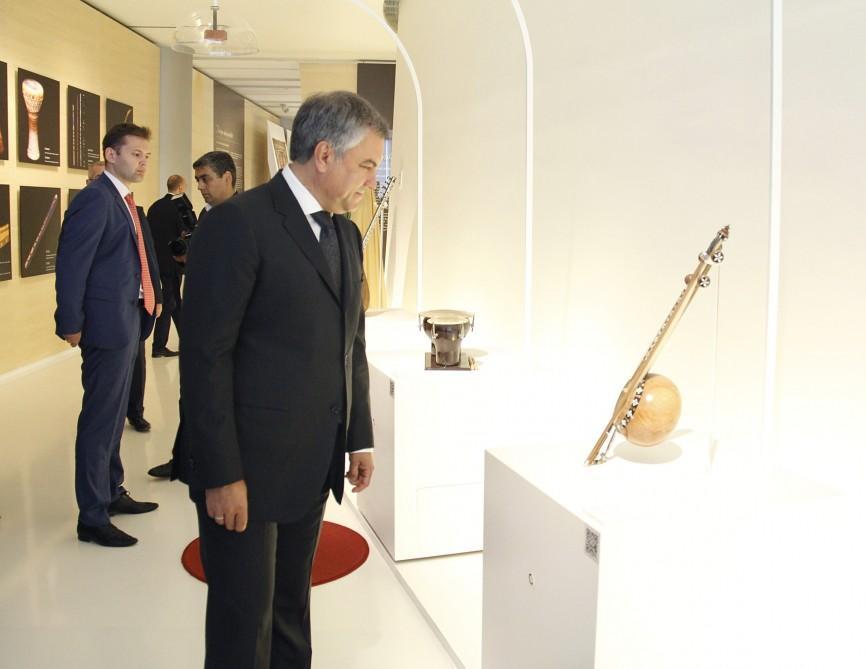 Rusiya Dövlət Dumasının sədri Heydər Əliyev Mərkəzində olub - FOTO