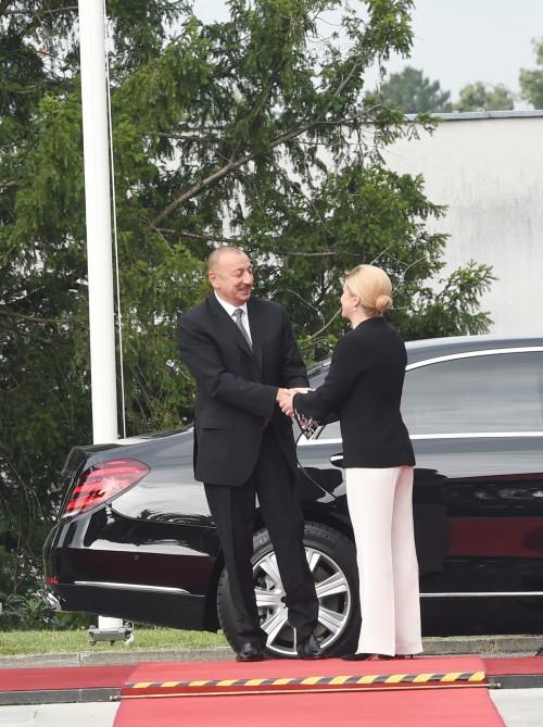 Azərbaycan və Xorvatiya prezidentləri mətbuata bəyanatlarla çıxış ediblər - YENİLƏNİB - FOTO