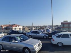 Bakı-Quba yolunda zəncirvari qəza - FOTO