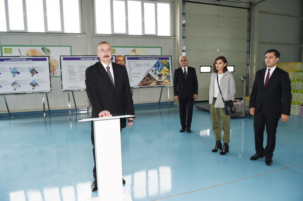 Prezident İlham Əliyev və birinci xanım Mehriban Əliyeva Quba rayonuna səfər ediblər - YENİLƏNİB - FOTO