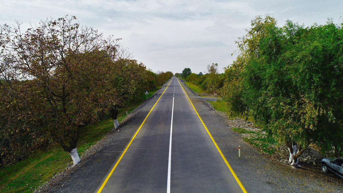 Mühüm turizm marşrutuna daxil olan Qax-Zaqatala yolu yenidən quruldu - FOTO