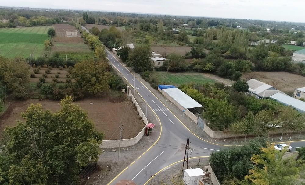 Prezident İlham Əliyev Ağdam rayonunda Quzanlı-İmamqulubəyli-Orta Qərvənd-Xındırıstan avtomobil yolunun açılışında iştirak edib - FOTO