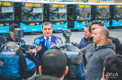 160 nömrəli marşrut xətti üzrə YENİ AVTOBUSLAR - FOTO