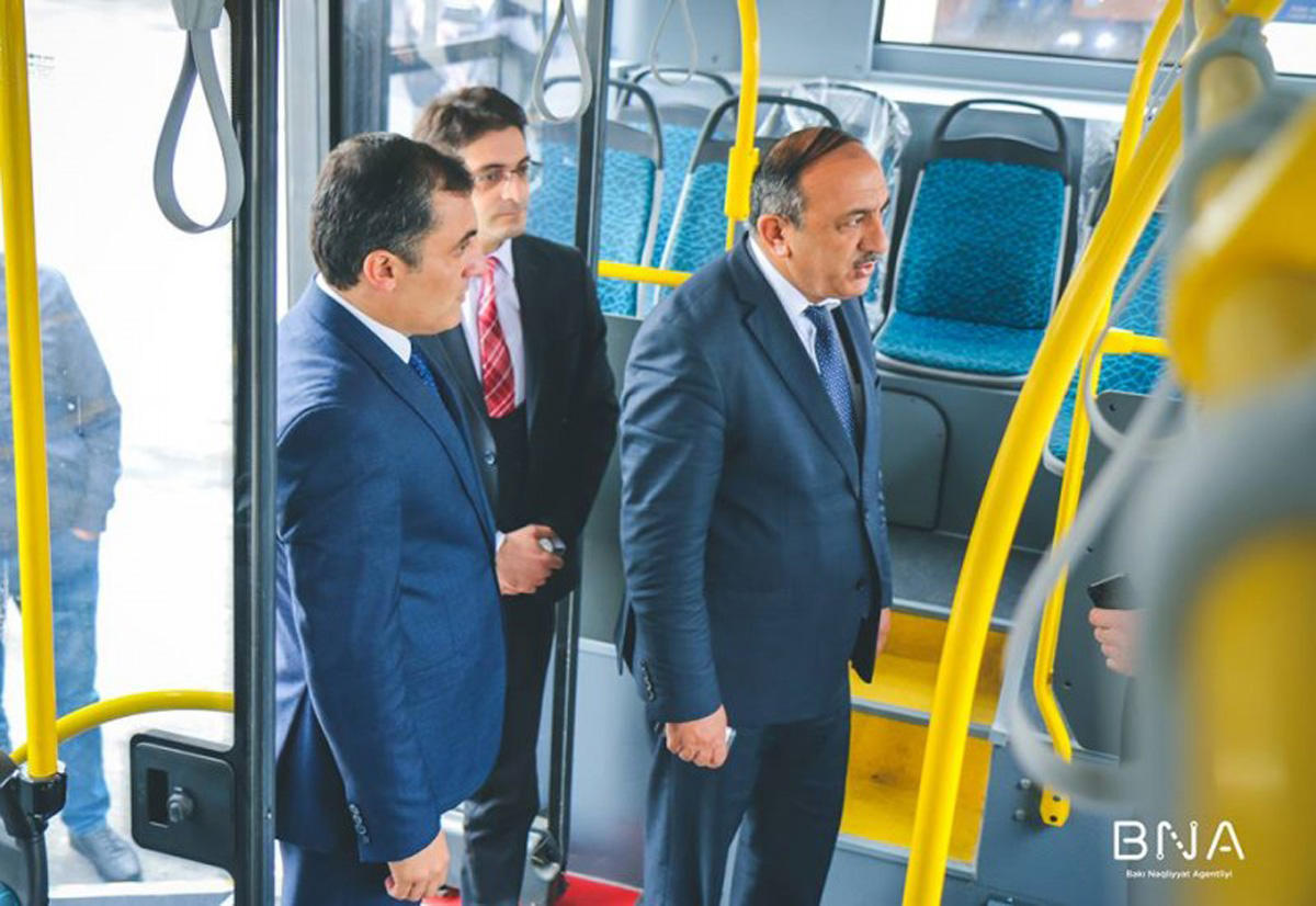 160 nömrəli marşrut xətti üzrə YENİ AVTOBUSLAR - FOTO