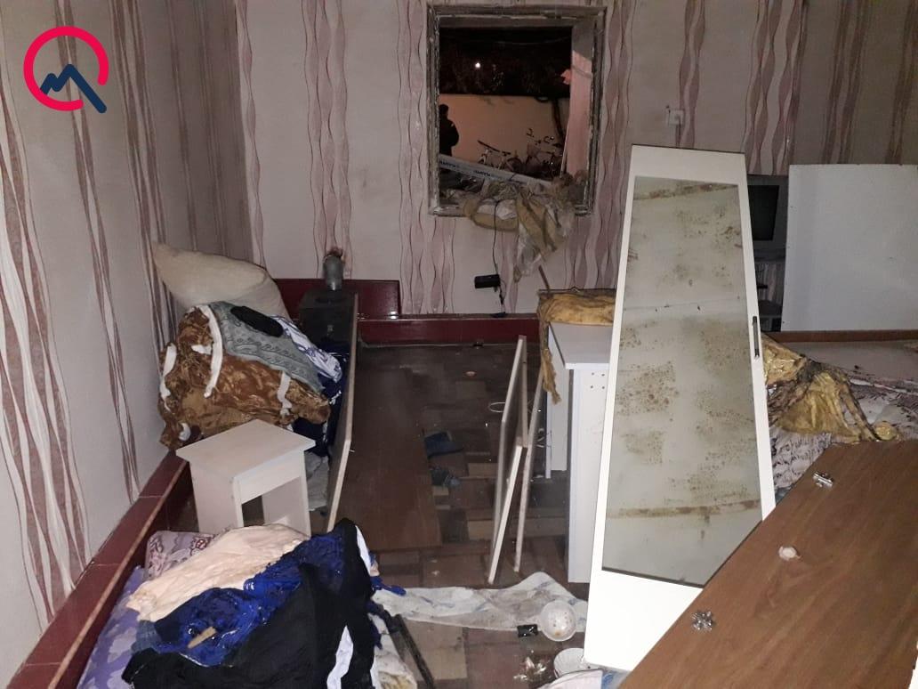 Xudatda qaz sızması nəticəsində partlayış baş verib: yaralılar var - FOTO