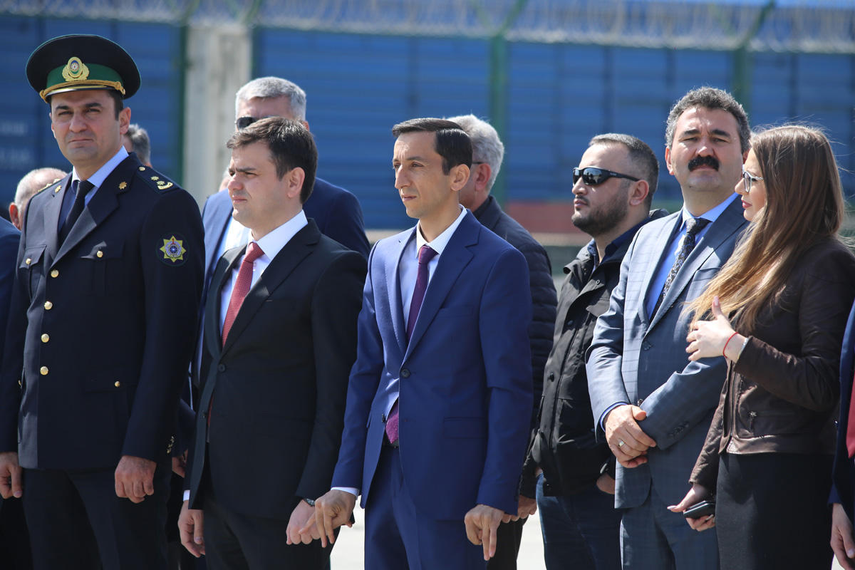 İstanbul-Bakı marşrutu ilə ilk blok qatarı qəbul edilib - FOTO