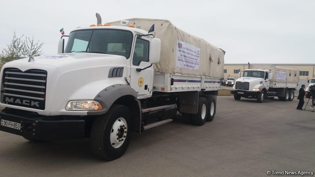 Azərbaycan Prezidentinin tapşırığı ilə İrana göndərilən humanitar yardımın SİYAHISI - FOTO