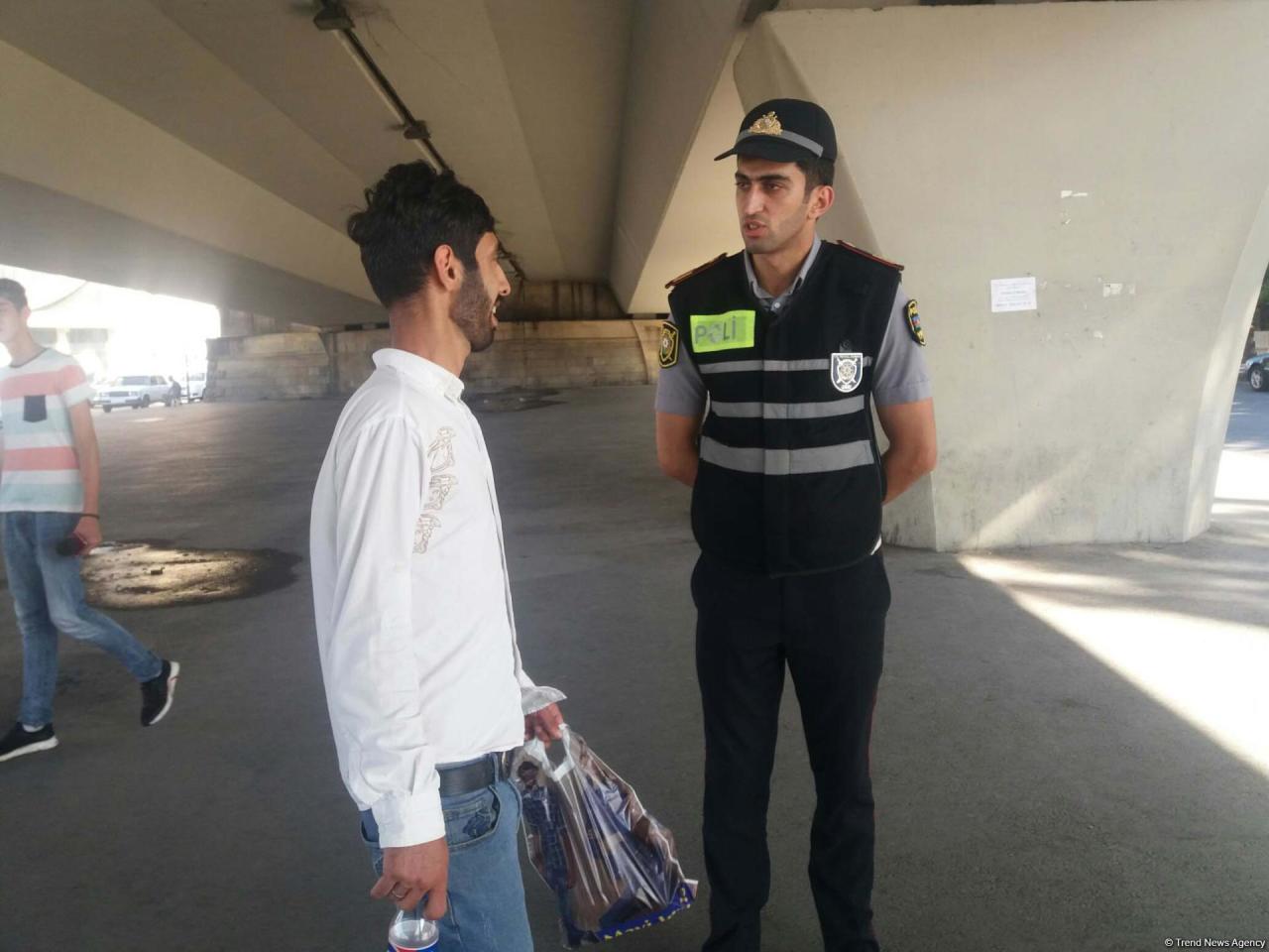 Yasamalda reyd: 150 piyada, 18 sürücü saxlanıldı - FOTO