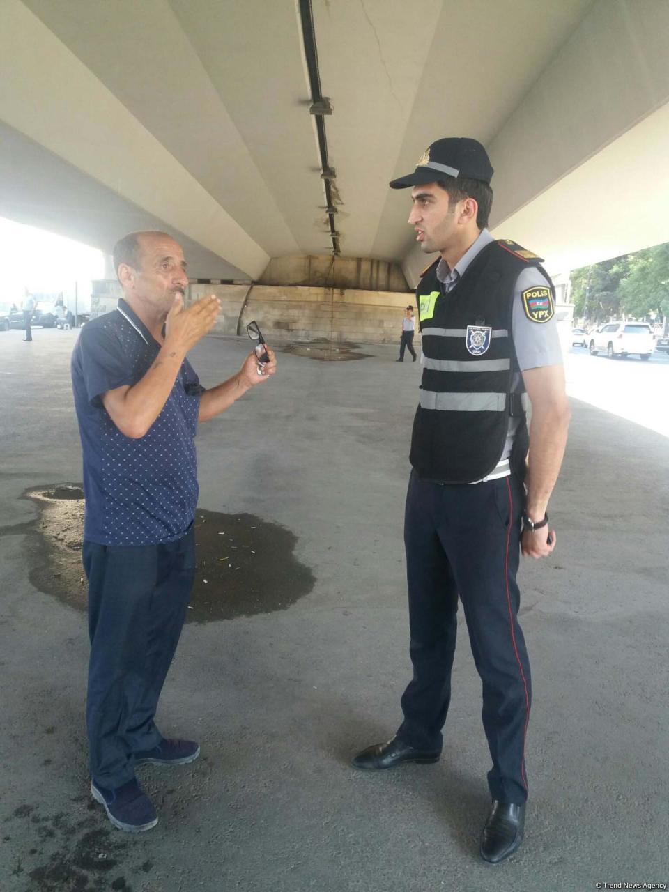 Yasamalda reyd: 150 piyada, 18 sürücü saxlanıldı - FOTO
