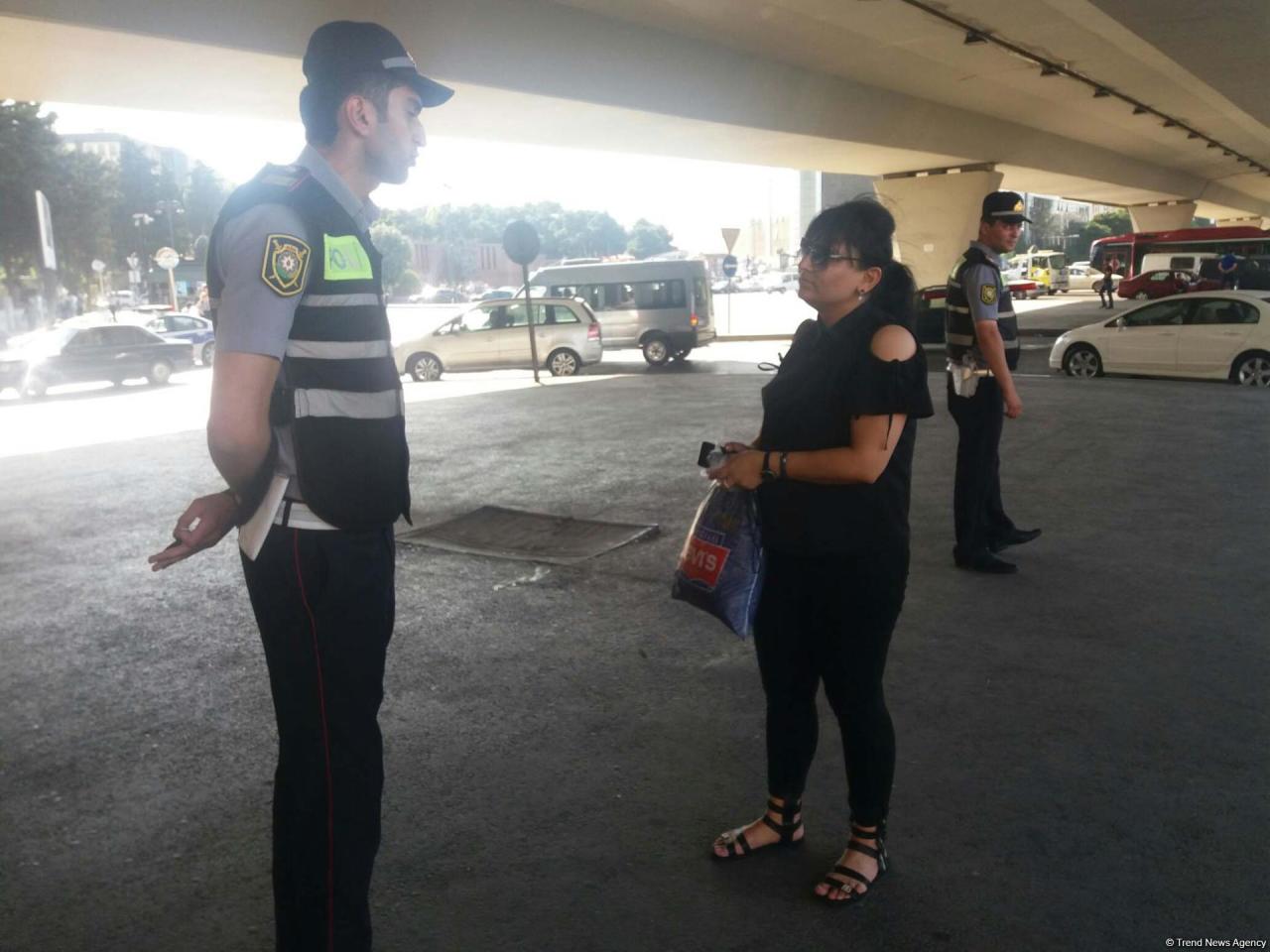 Yasamalda reyd: 150 piyada, 18 sürücü saxlanıldı - FOTO