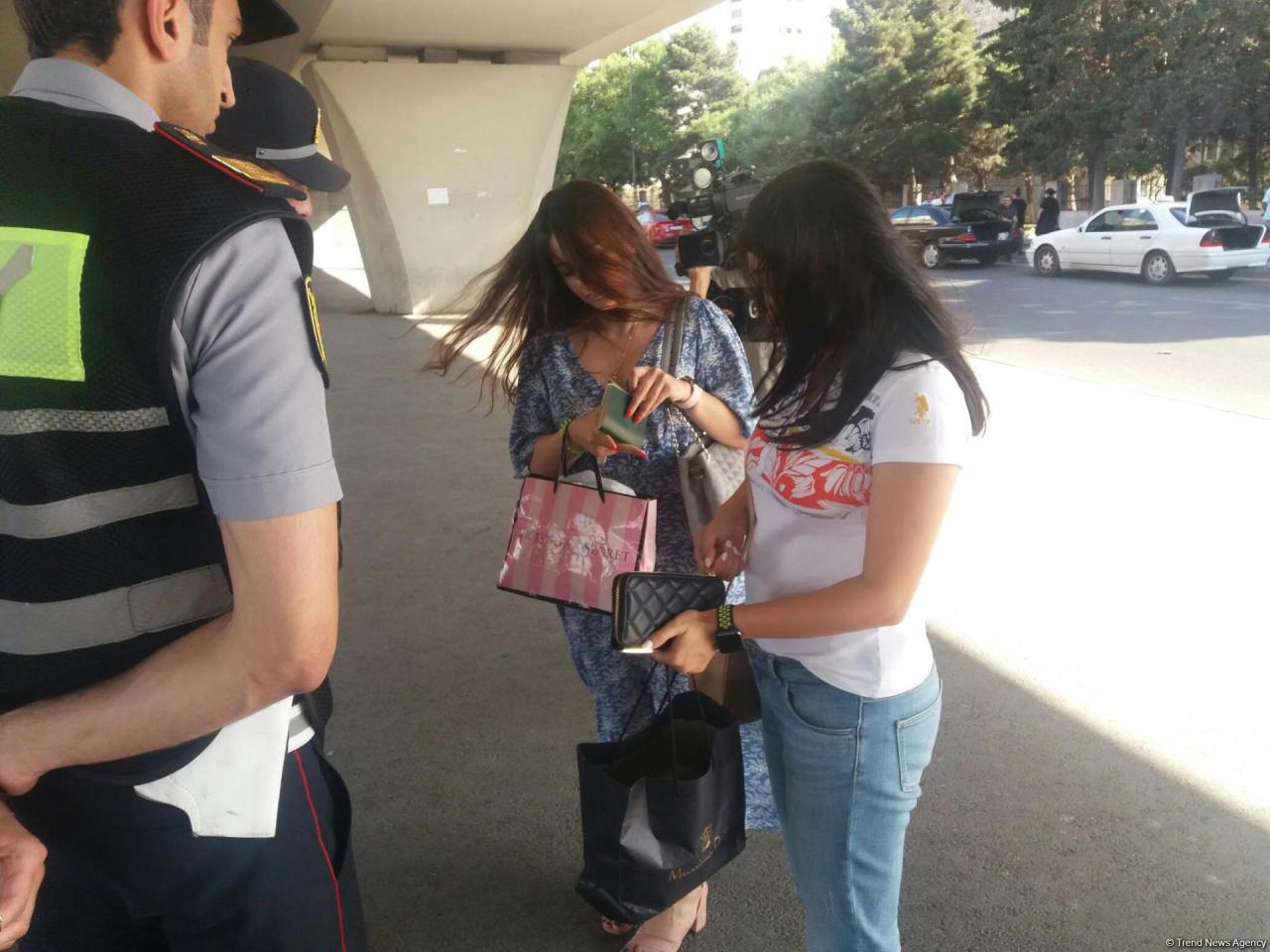 Yasamalda reyd: 150 piyada, 18 sürücü saxlanıldı - FOTO