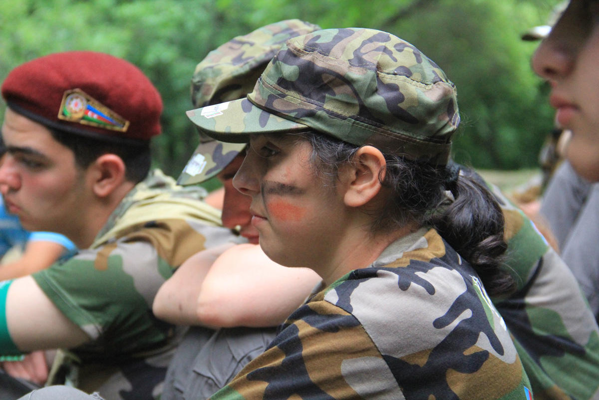 "Marş İrəli" iştirakçıları Ballıqaya ərazisində yerləşən "Hər şey vətən üçün" yazılan zirvəyə yürüş ediblər - VİDEO - FOTO