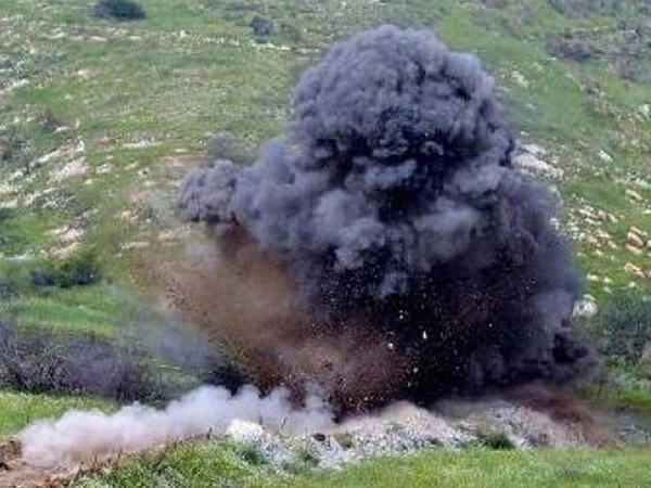 Mina partladı - Xəsarət alan var