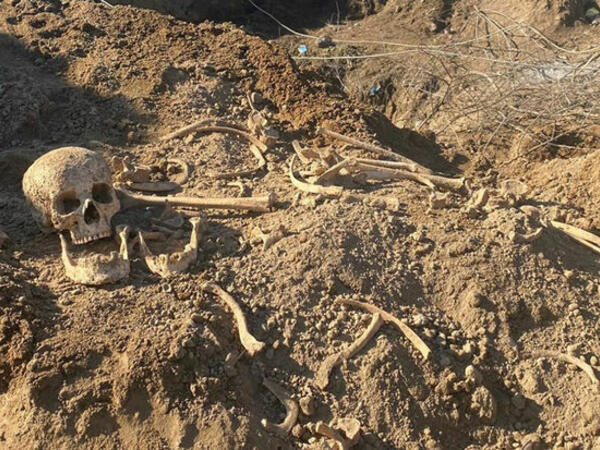 Ağdamda insan skeletinə bənzər qalıqlar aşkarlanıb