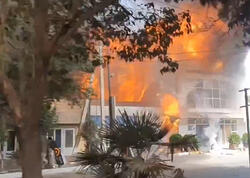 Cəlilabadda bazarda yanğın - <span class="color_red">VİDEO</span>
