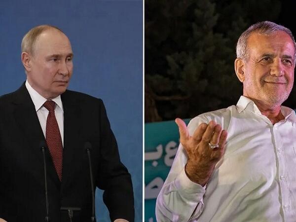 Putin Pezeşkianla görüşdü