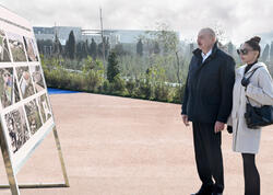 Prezident və birinci xanım Bakıda yeni parkın açılışında iştirak edib - FOTO