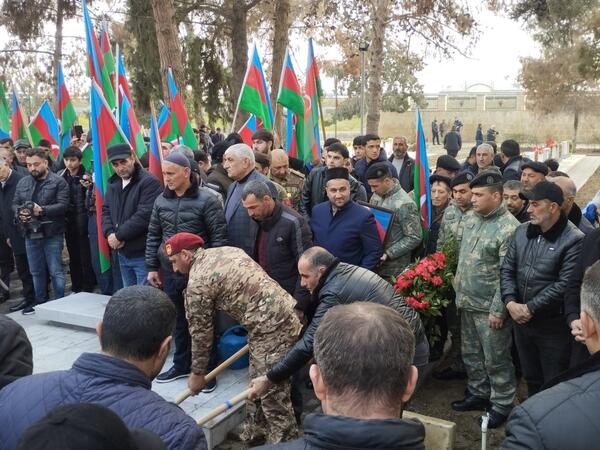 Birinci Qarabağ müharibəsinin şəhidi Tərlan Məmmədovun nəşinin qalıqları dəfn edilib - FOTO