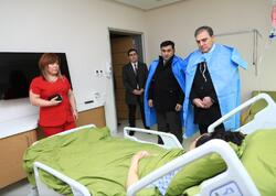 İcra başçısı əri tərəfindən döyülən qadını ziyarət etdi - FOTO