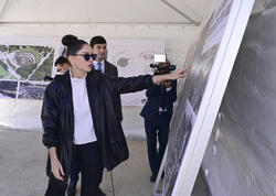 Mehriban Əliyeva Gəncə Memorial Kompleksinin layihəsi ilə tanış olub - FOTO